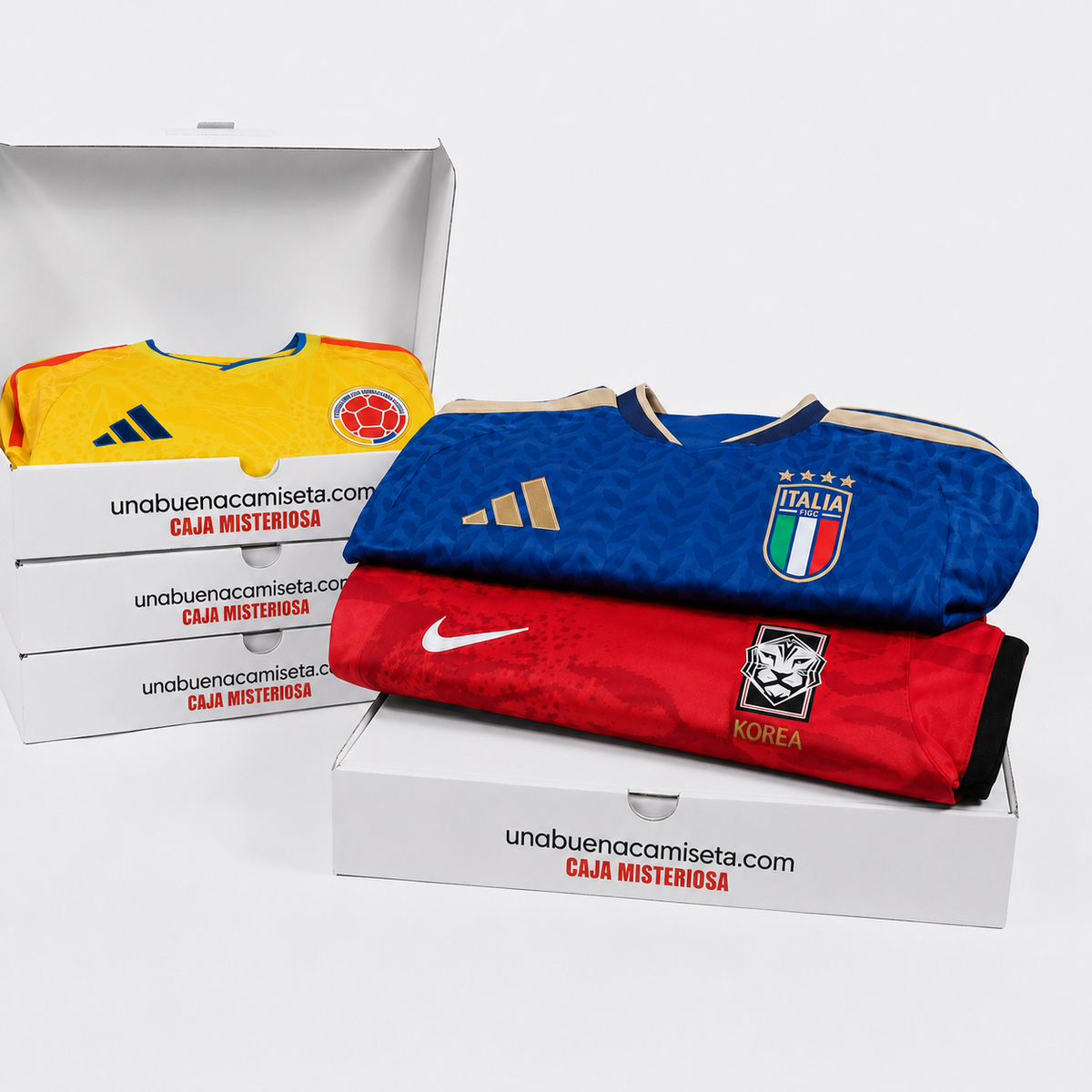 Caja sorpresa de camiseta de selección ⚽️