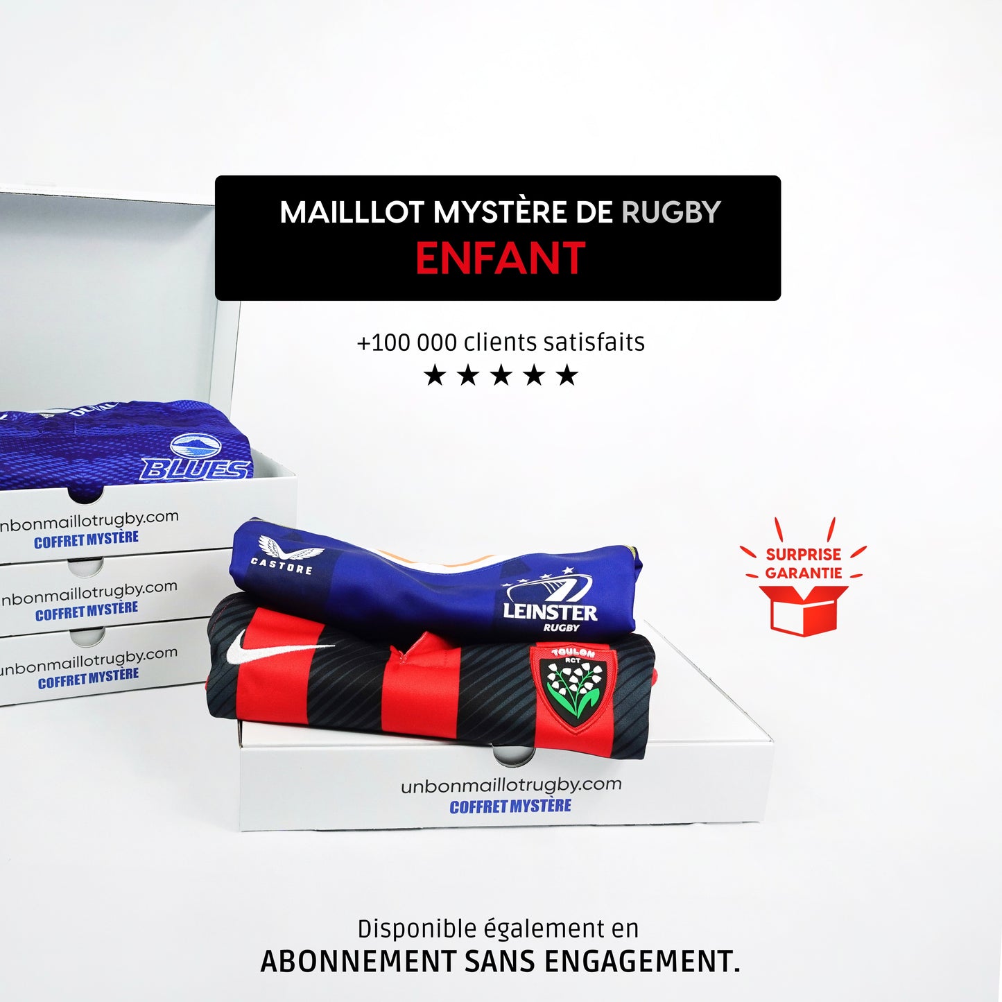 La caja de camiseta de rugby misteriosa - Niño 🏉