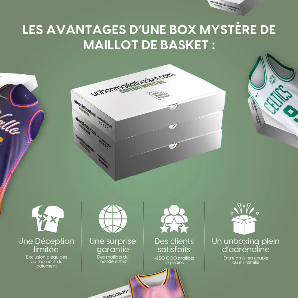 Caja sorpresa de camiseta de NBA 🏀