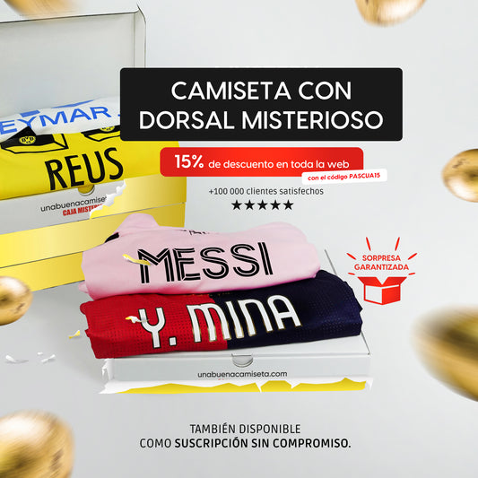 La caja de camiseta con dorsal misteriosos 9️⃣
