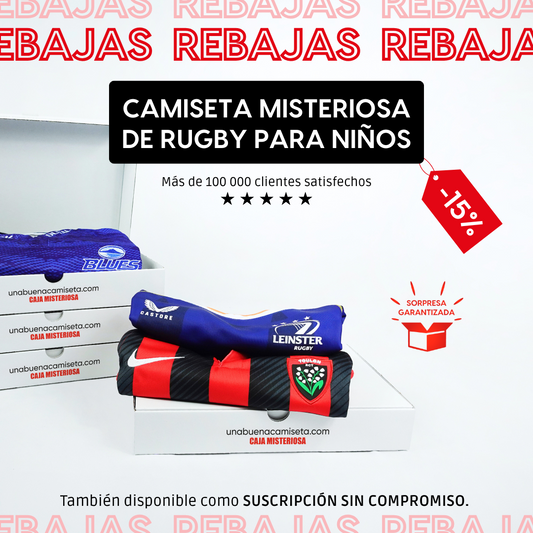 La caja de camiseta de rugby misteriosa - Niño 🏉