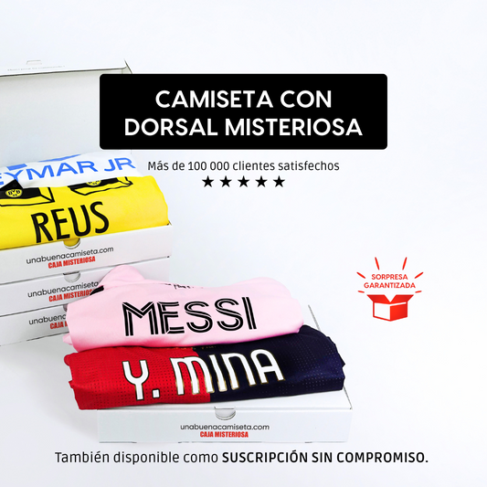 La caja de camiseta con dorsal misteriosos 9️⃣