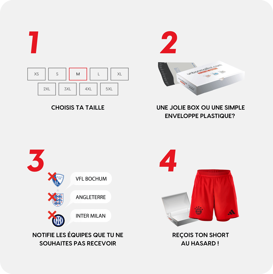 Caja sorpresa de shorts de fútbol 🩳